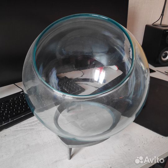 Аквариум круглый 20 л. СССР