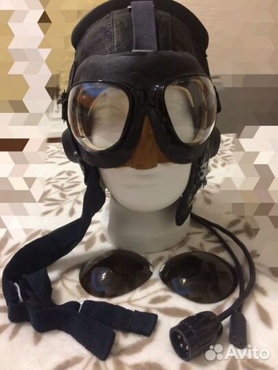 Шлем летчика/танкиста зимний