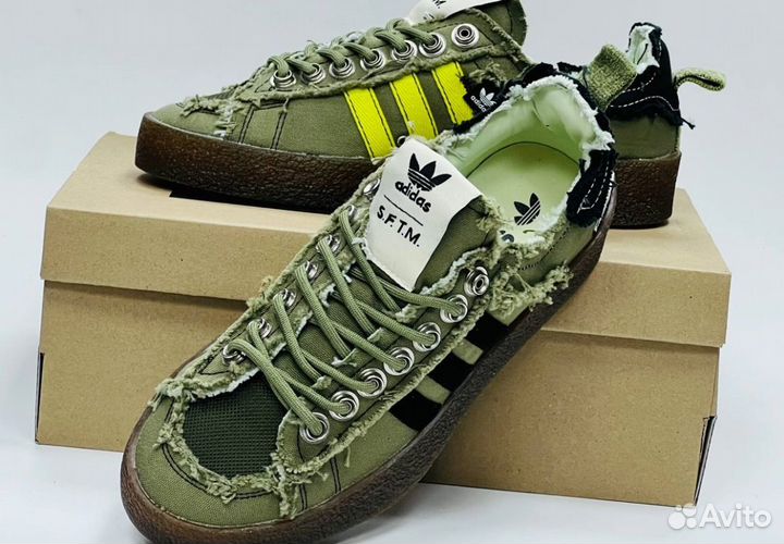 Кроссовки Adidas X Sftm Campus 80S, цвет Olive Люк
