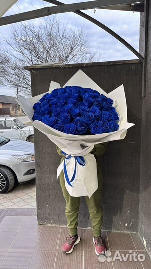 Букет из синих роз синие розы