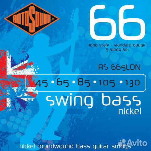 Струны rotosound RS665LDN bass strings nickel