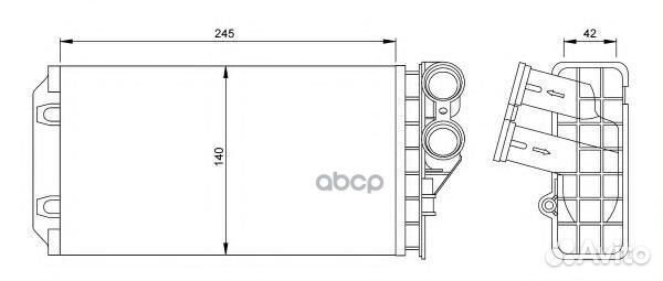 Радиатор отопителя 54251 NRF