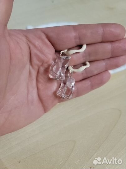 Серьги льдинки