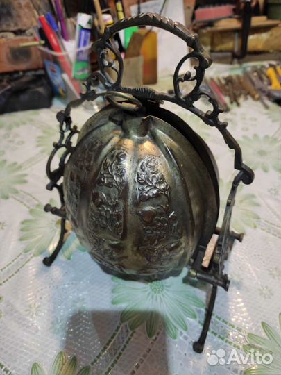 Антикварная Посеребренная Бисквитница Рококо