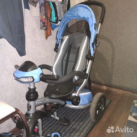 Велосипед трехколесный Moby Kids коляска Stroller
