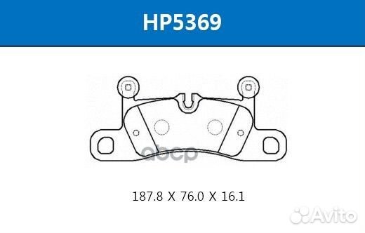 Колодки тормозные дисковые задние porsche: caye