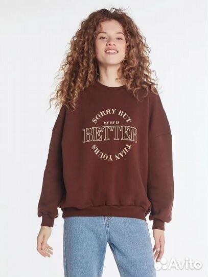 Свитшот женский оверсайз