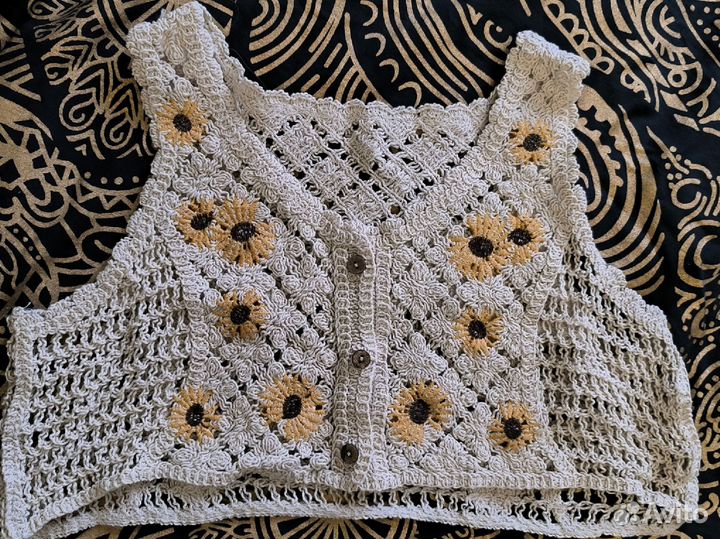 Летний бохо жилет