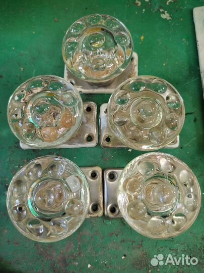 Дверные ручки стеклянные, старинные ручки, СССР