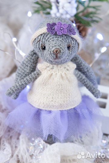 Вязаный зайка