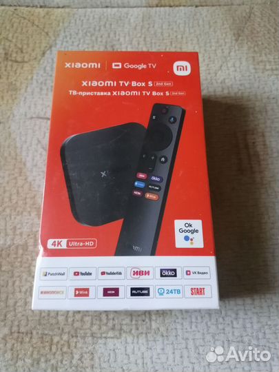 Приставка Xiaomi TV Box S 2nd gen 4K RU, новая