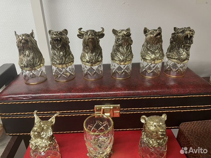 Рюмка бронза хрусталь перевертыши