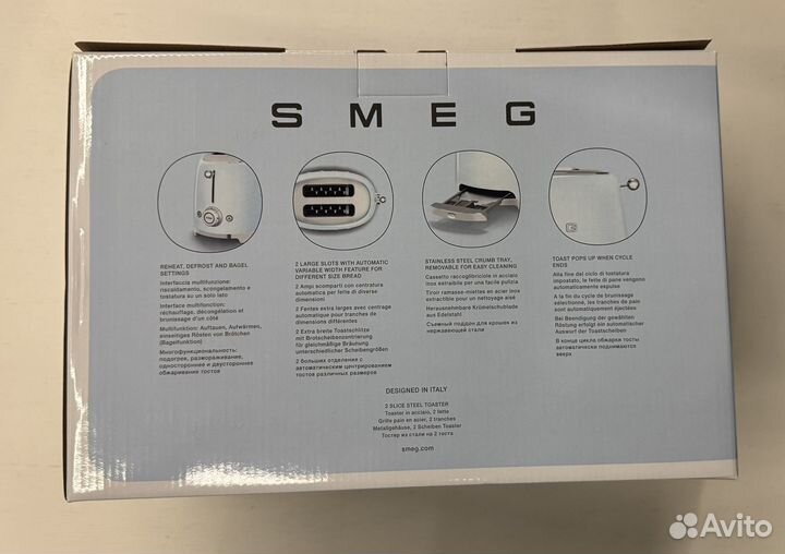 Тостер Smeg TSF01rdeu