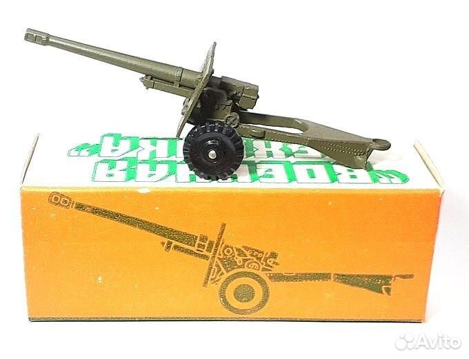 Пушка полевая Игрушка металлическая СССР в коробке