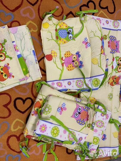 Комплект бортиков в кроватку