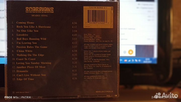 Scorpions - deadly sting 1995 CD (Holland)