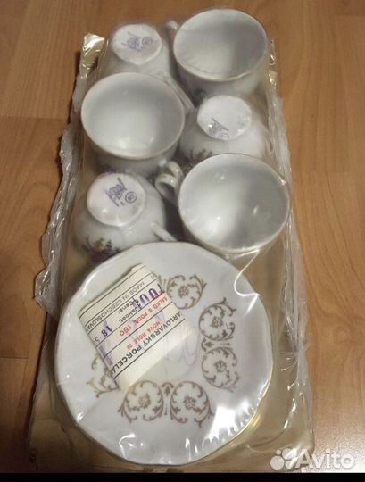 Кофейный набор Мейсенский букет, Богемия, чсср