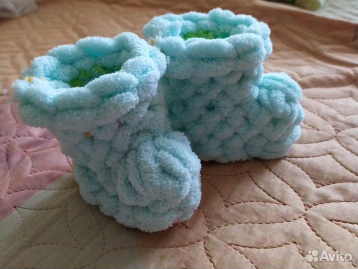 Детский плед,снуд,пинетки. Взрослый снуд