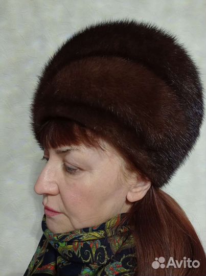 Берет женский норковый
