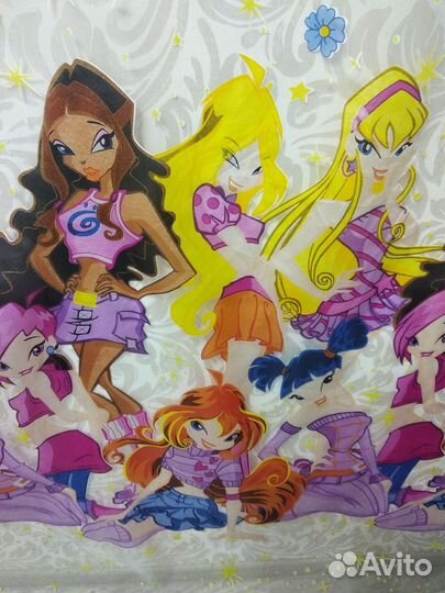 Тюль в детскую Winx