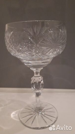 Хрустальная конфетница на ножке СССР