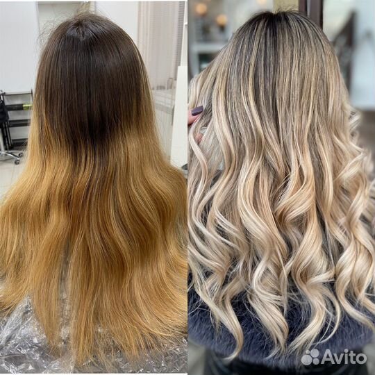 Сложное Окрашивание Колорист Стрижка Укладка