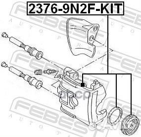 Комплект поршня суппорта переднего (поршень манжет
