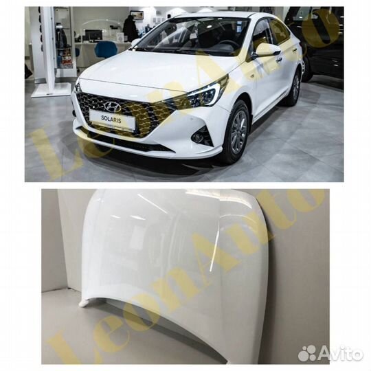 Капот на Hyundai Solaris 2 2017-2023 PGU