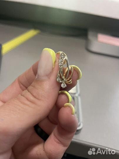 Серьги щолотые 585 проба