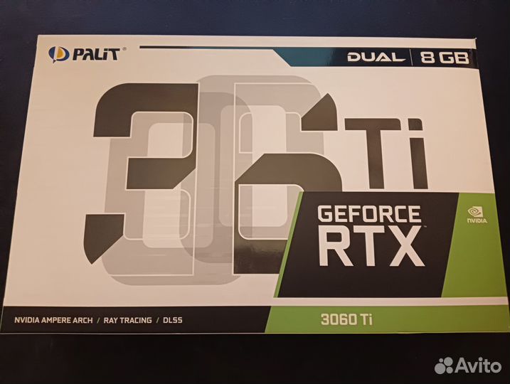 Видеокарта RTX 3060 Ti dual 8GB gddr6 256bit hdmi