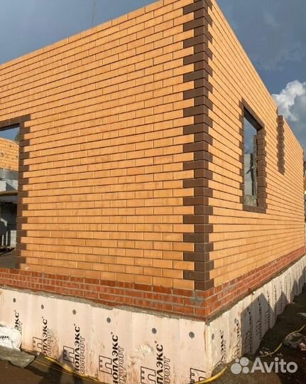 Кирпич облицовочный светлый