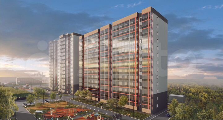 3-к. квартира, 74,1 м², 12/13 эт.