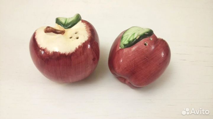 Солонка и перечница керамика яблоко