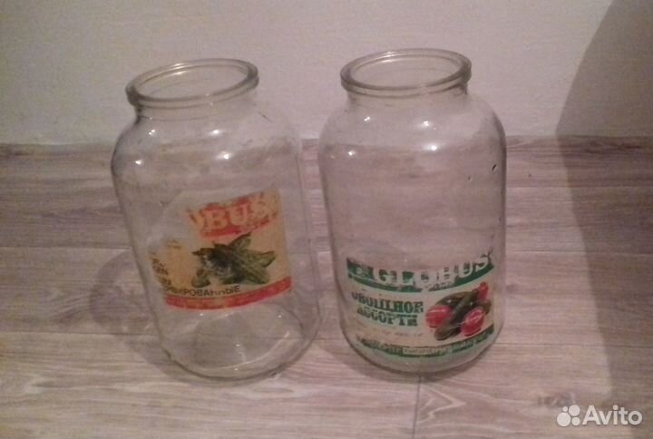 Банки стеклянные 1 литр (винтовые)