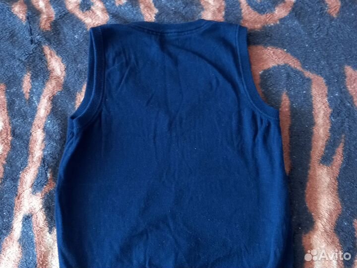 Жилетка школьная синяя