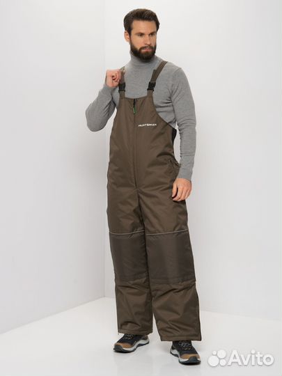 Костюм зимний Huntsman Полюс хаки (40 С) р-р 52-54