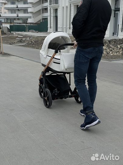 Коляска 2 в 1 эко кожа