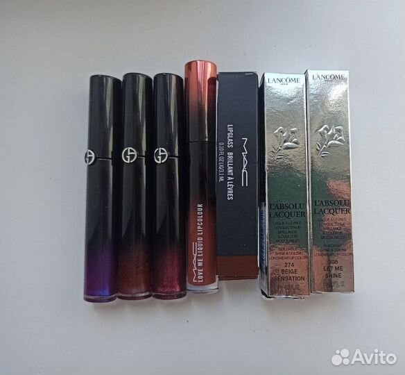 Блески, тинты inga, MAC, Lancome, Dior и тд