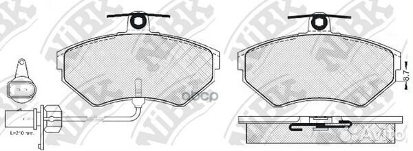 Колодки тормозные дисковые перед PN0023W NiBK