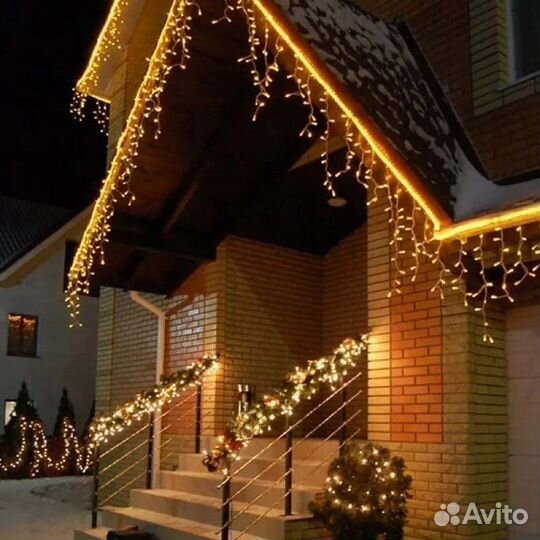 Гирлянда уличная бахрома