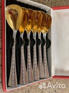 Новые непольз.серебряные позолоченные ложки СССР