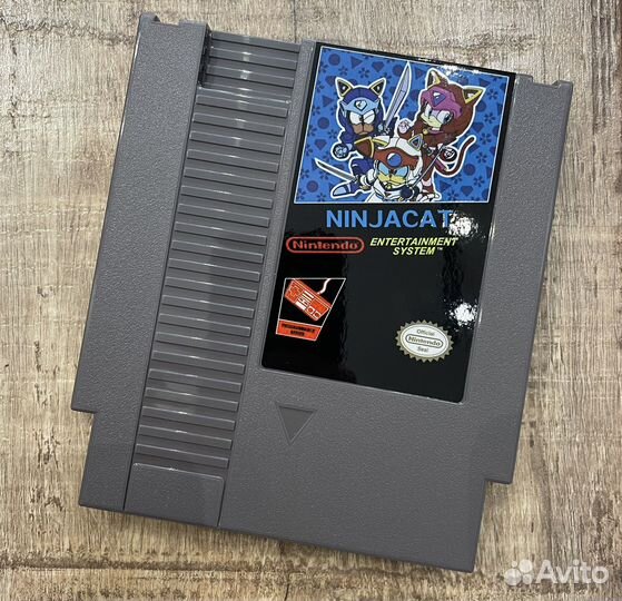 Картридж игра Nintendo Nes Ninja Cat 72 pin