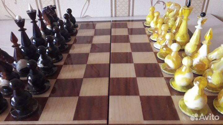 Шахматы янтарные СССР
