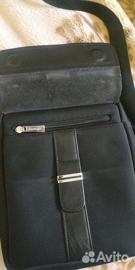 Барсетка кожаная мужская через плечо