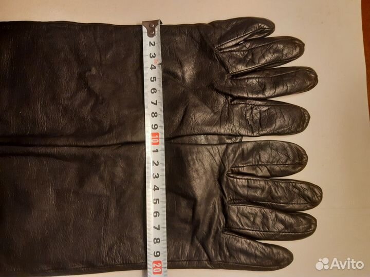 Перчатки натуральная кожа черные