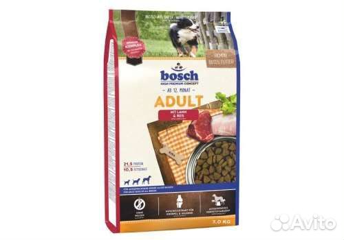 Корм для собак Бош (ягненок-рис)