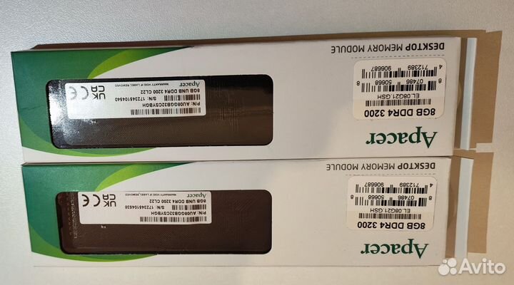 Оперативная память Apacer DDR4 8GB