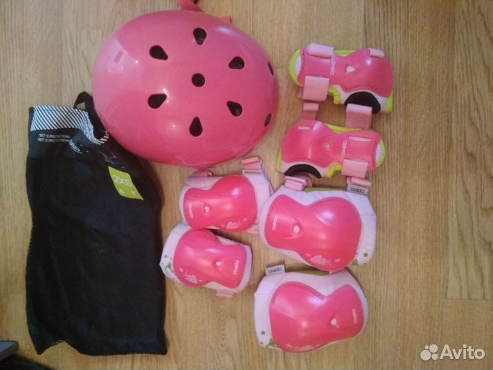 Раздвижные oxelo ролики с защитой и шлем