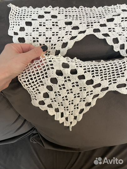 Подзор 2 метра старинный, вязание крючком