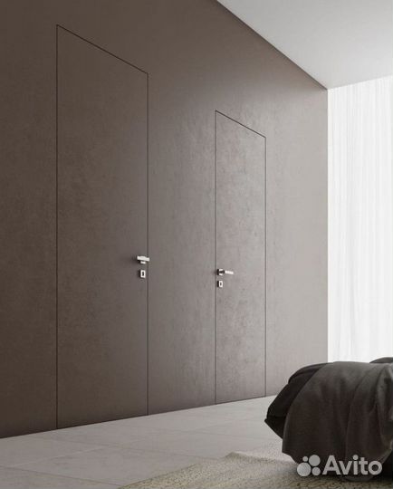 Скрытые межкомнатные двери под покраску